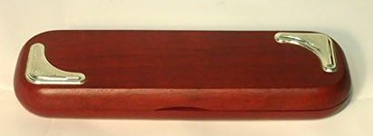 Corona Treasures Genuine Rosewood Fountain Pen/Pencil Gift Box with Silver Corners for Pen and Pencil Storage