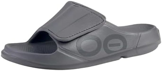OOFOS OOahh Sport Flex Recovery Sandal, Slate - Women’s Size 13, Men’s Size 11