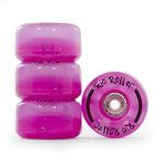 Rio Roller Light Up Quad Roller Skate Wheels- Pink