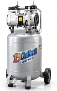 VEVOR 13-Gallon Air Compressor, 2HP, 4.6 SCFM@90PSI, Oil-Free Tank, 66dB Quiet Operation, Ideal for Tire Inflation, Woodworking, Auto Repairs, and Spray Painting (Maximum Pressure 125 PSI)