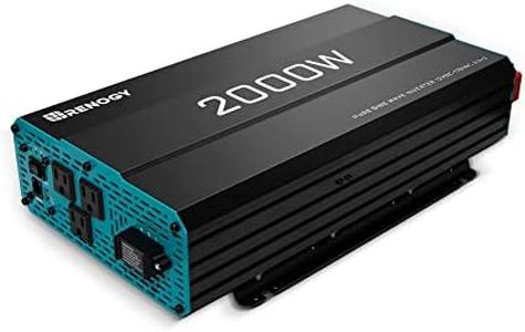 Renogy 2000W 12V Pure Sine Wave Battery Converter, ETL Listed with Built-in 5V/2.1A USB Port,and AC Hardwire Port Solar Power Inverter (RNG-INVT-2000-12V-P2)