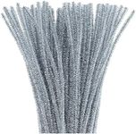 Juvale Silver Chenille Stems Pipe Cleaners for DIY Crafts (500 Count)