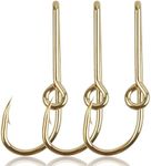 Fishing Hook Hat Pins, 20pcs/Box Fishing Hook Hat Clip for hat tie Clasp Fashion Trend Hat Decoration Gold -20pcs