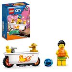 LEGO 60333 City Stuntz Bathtub Stunt Bike Set with Flywheel-Powered Toy Motorbike and Racer Minifigure, Small Gift Idea for Kids Aged 5 Plus