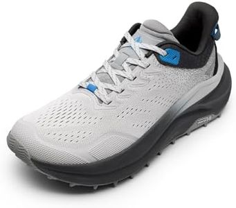 NORTIV 8 Men's Wide Toe Box Trail Running Shoes Cushion Walking Barefoot Tennis Workout Gym Cross Training Shoe Fashion Sneakers Whitney,Size 9,Black/Light Grey,SNRS25001M
