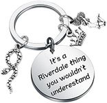 AKTAP Crime Charm Bracelet TV Themed Jewelry It’s a Rive dale Thing You Wouldn’t Understand Jughead Bangle Jewelry, Small, Stainless Steel