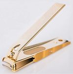 Amazing Korea Genuine New Professional Heavy Duty Powerful cutting force Wide 4mm Jaw Nail Clipper for Thicker Toenail,beauty, (Gold)