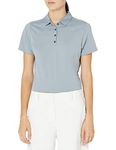 Jack Nicklaus Women's Solid Textured Golf Polo Shirt, Tradewinds, X-Large