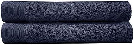 Elvire Bath Sheet 2 Pack Navy