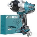 DIYtoolifz Impact Wrench 1/2 inch Compatible with Makita 18V, 1700 Ft-lbs (2300 Nm) High Torque Cordless 1/2'' Impact Driver, Brushless Electric Impact Gun with 4 Modes & LED Light for Car, Truck