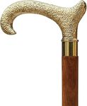 X N Cross Derby Canes and Walking Sticks with Brass Handle - Affordable Gift Wooden Decorative Walking Cane Fashion Statement for Men/Women/Seniors/Grandparents