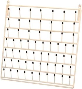 EISCO 60 Peg Wall Mounted Laboratory Draining Rack, Vinyl Coated Steel, 3 Inch Long Pegs