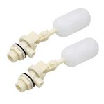 Svauoumu 2Pcs Float Valve Ballcock Valve for Water Tank Ballcock Water with Adjustable Arm Float Ball Valve Shut Off Automatic 3/4" NPT Water Troughs Livestock