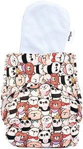 Bumtum Baby Diaper | 0-3 Yrs Baby Freesize | Pack of 1, New Born Baby Diaper, Cloth Diaper, Waterproof Reusable Diaper, 5hrs Absorbency, Ultrahygiene, Washable, Cotton Soaker, Extra Soft (Friends)