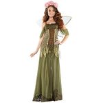 Runstarshow Fairy Costume Adult Women Fairy Outfit Womens Fancy Dress Princesse Costumes for Women Halloween Costumes Carnival Christmas Dress Up 3PCS Headwear + Dress + Fairy Wings Size S-XL