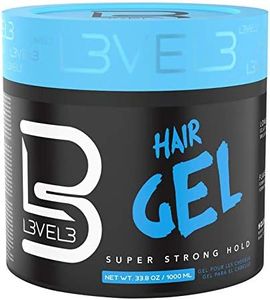 L3VEL3 Super Strong Hair Gel For Men 33.8 oz Gel