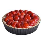 RICHSC-PAN Deep Tart Pan, 9.5 x 2.2 Inches Non-Stick Tart Pan Bottom Can Be Removed. Suitable for Making all Kinds of Pies, This Non-Stick Coating is Easy to Clean.