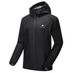 HOTSUIT Sauna Jacket for workout Sweat suits for weight loss with fitness Sauna top of suits for men Black-XL