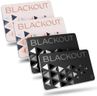 AKIELO Blackout RFID Blocking Card (4 Pack) – Ultra Thin Anti Theft Credit Card Protector – Ultimate Bank Card Protection for Wallets (Black & Blush Edition - 4 Pack)