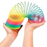 Graphene Rainbow Spring Fun Activity Stress Relief Toy for Kids Adults of All Age Group, for Birthdays, Compact and Portable Easy to Carry Multicolor ( Pack of 1 )