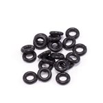 BodyJewelryOnline O-Ring Package of 20 Black Rubber Perfect for Tunnels Plugs and Tapers, Also for Any Piercing Retainer Eyebrow, Labret, Industrial, Cartilage, Stainless Steel