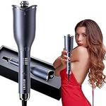 BUJIYI Hair Curler, Curling Wand, Curling Tongs, 4-Speed Adjustable Temperature, Fast Heating Hair Curlers for Long Hair