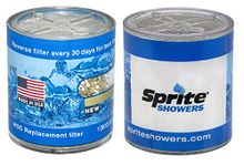 Sprite Showers HOC-2 Sprite Industries Shower Filter Replacement Cartridge, Blue