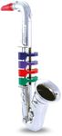 Bontempi 32 3931 Saxophone with 4 Coloured Keys/Notes Red