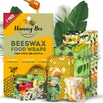 Trifecta Living Co. Beeswax Wraps (Set of 7) – Fresh Food Keeper, Durable & Easily Cleaned, A Sustainable Step Towards Zero-Waste, Variety Pack with Unique Designs (Honeycomb, Lemon, Tropical animals)