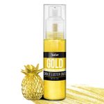 Edible Glitter Spray - 20g Luster Dust Edible Food Grade Glitter for Cake Decorating, Cocktails, Drinks - Shimmer Dust Powder Metallic Food Coloring Powder for Cookie, Candy, Icing (Gold)