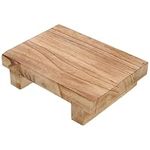 NUOBESTY Table Stool Office Foot Rest Kids Stool Chair Plant Holder Display Rack Pedestal Stand Wood Riser for Kitchen Wood Risers for Decor Small Stool Wooden At Home Wooden Plant Stand