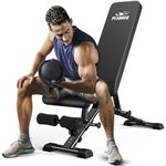 FLYBIRD Weight Bench, Adjustable Strength Training Bench for Full Body Workout with Fast Folding - New Version