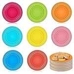 Opopark 40 Pack Colorful Paper Plates,6''Round Party Tableware Plates Disposable Paper Dinner Plates Birthday Party Supplies for Kids Birthday Party Barbecue Wedding (Solid)