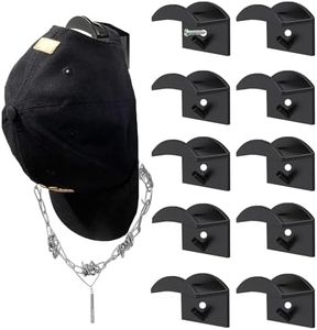 A&H Zier Scaffale per Cappelli da Baseball Ganci per Cappello Portacollane da Muro Appendiabiti per Cappello Display Organizzatore per Sciarpa Cintura Fasce per Capelli Cuffie Self