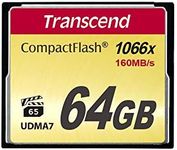 Transcend 64GB CompactFlash Memory Card 1000x (TS64GCF1000)