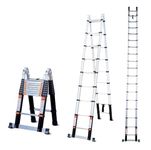 Bathla 18.5 ft A-Type Foldable Aluminium Telescopic Ladder | Portable & Compact |EN131 Certified with 2-Year Warranty |Multi-Purpose Ladder for Home, Industrial & Outdoor Use