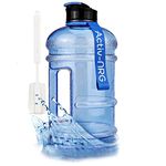 Activ-NRG 2.2 Litre Water Bottle XL Jug BPA Free, Flip Cap, Perfect for Gym, Sports, Outdoor, Recommended Daily Intake (Blue)