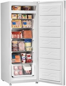 ICEVIVAL 7.5 Cu.Ft Upright Freezer, Convertible Stand Up Freezer or Refrigerator, Large Capacity with 5 Adjustable Shelves & Reversible Door,Upright Fridge for Home, Garage, Apartment