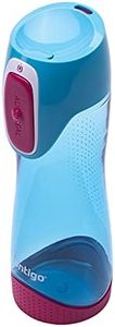 Contigo Swish Autoseal Water Bottle, Large BPA Free Drinking Bottle, Leakproof Gym Bottle, Ideal for Sports, Running, Bike, Running, Hiking, 500 ml, Skyblue