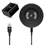 Samsung Wireless Charger 15W Fast Charging Pad with QC 3.0 Adapter for Galaxy S24 S23 S22 Ultra S21 FE S20 S10 Note 20 Z Flip5 Z Fold5,Wireless Phone Charger for iPhone 15/14/13/12, Pixel 8 7 6 Pro 7A