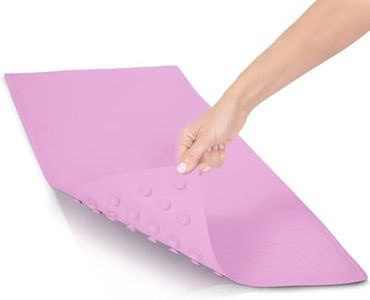Vive Non-Slip Bath Mat with Suction Cups - 28" x 16" Extra Large Rubber Mat for Safety & Comfort - Patented Grip Prevents Slips and Falls for Kids, Elderly, Men, Women - XL Non Skid Shower & Tub Cover