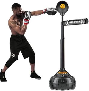 Freestanding Reflex Bag,Boxing Speed Trainer for Adults&Youth,Adjustable Height Boxing Spinning Bar,Speed Bag for Home Office Gym