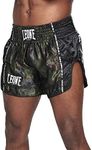 Leone 1947 Unisex Pantaloncino Kick Thai Flat Front Shorts Camouflage Green