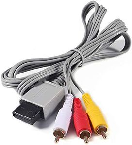 Aokin AV Cable for Wii Wii U, Audio Video AV Cable Cord for Nintendo Wii and Wii U, 1.8M/6FT, Compatible for Television