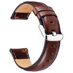 BINLUN Leather Watch Bands Soft Leather Quick Release Replacement Watch Straps for Men and Women in Black Brown Red 12mm 13mm 14mm 17mm 18mm 19mm 20mm 22mm