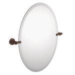 Moen DN0892ORB Gilcrest Bathroom Oval Tilting Mirror, Oil Rubbed Bronze