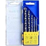 S&R Universal Drill Bit Set – Multi-Purpose Drill Bits: Brick, Tile, Metal, Wood, in Professional Quality, 5 pieces, ⌀ 4, 5, 6, 8, 10 mm