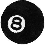 8 Ball Rug,24inch Cool Rugs for Bedroom Men,Unique Circle Rug,Suitable for y2k Room Decor,Hypebeast Room Decor,Bedroom Decor Aesthetic Cool Room Decor (24inch)