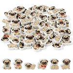 ANGOLIO 60Pcs Pug Mini Bulk Erasers Dog Theme Party Pencil School Essentials Erasers 6 Style Cartoon Dog Element Pattern Eraser for Classroom Reward Game Prizes School Birthday Party Supplies Gifts