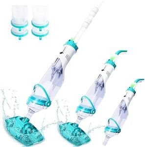 2025Upgraded Cordless Pool Vacuum for Above Ground,LED Display&11.5" Wider Head,Handheld Pool Spa Vacuum Cleaner for Inground Pools Hot Tub,Rechargeable,up to 19.5 GPM for Leaves,Debris,Shallow Steps